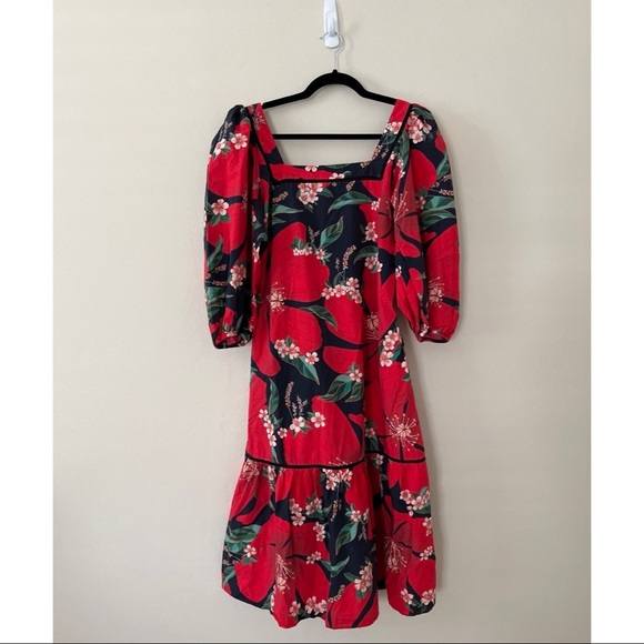 FARM RIO Jamila Floral Midi Dress Small - Picture 2 of 6